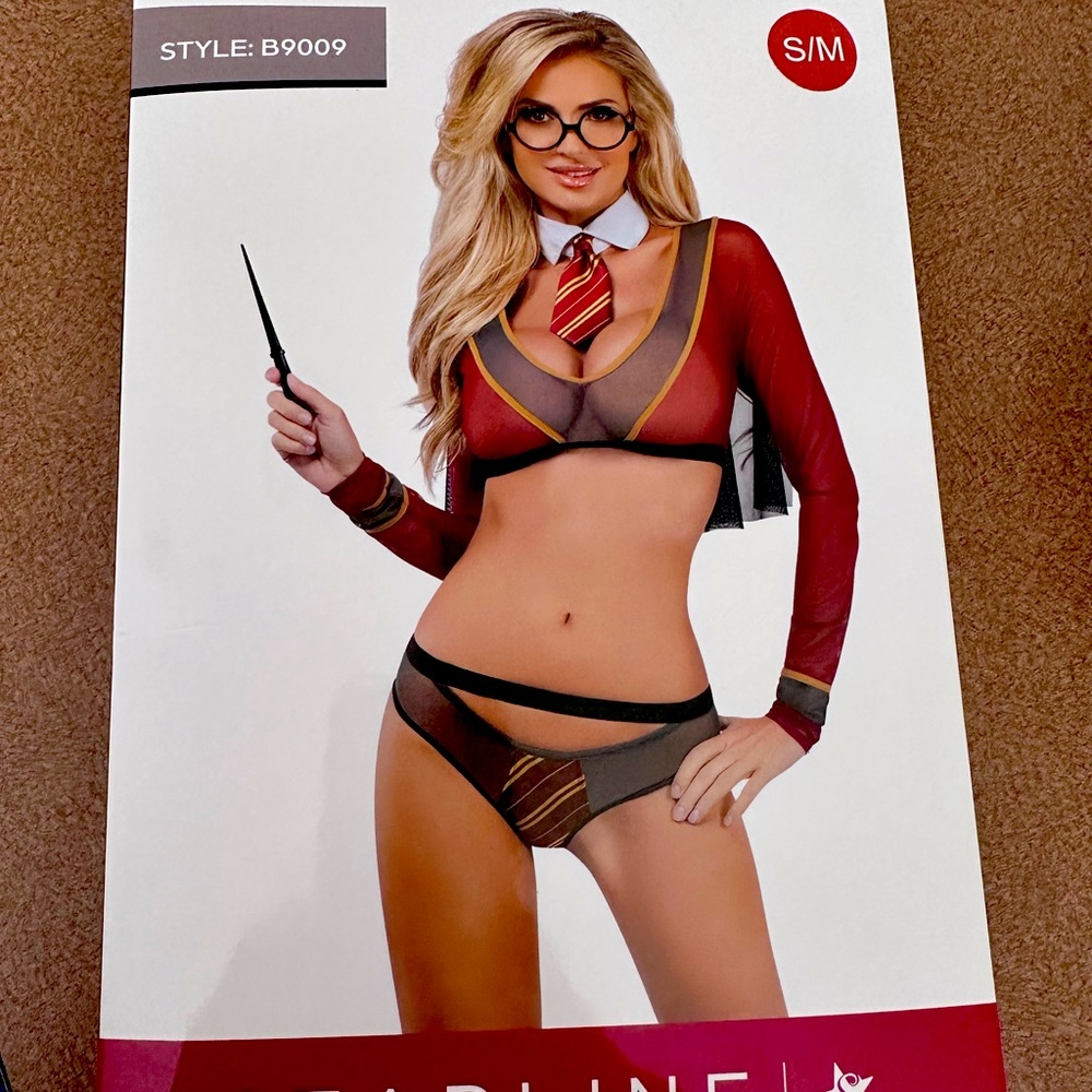 HUSTLER HOLLYWOOD!! Brand new just bought 3 days ago includes: top,panty,collar.